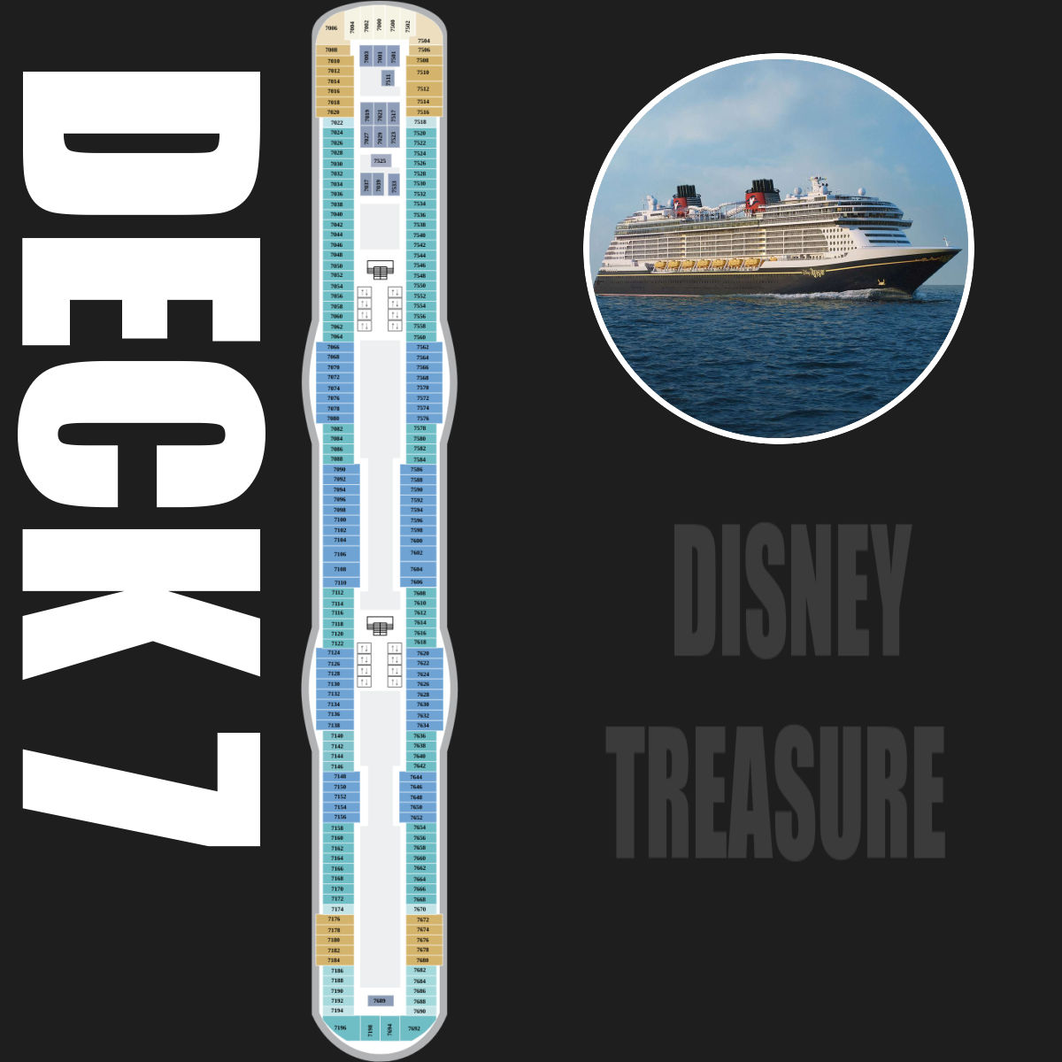 Disney デック 7個 Disney Treasure Deck 7 - Cabins & Activities